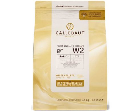 Білий шоколад Callebaut W2 28%, 100 г
