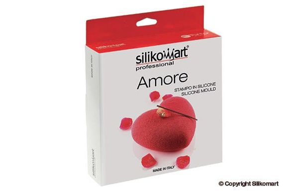 Силиконовая форма Silikomart + каттер AMORE, 142 x 137 В 50 мм