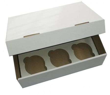 Коробка для кексов (6 шт) 250*170*80мм