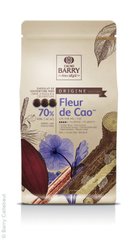 Екстра чорний шоколад Cacao Barry Fleur de cao 70%, 5 кг
