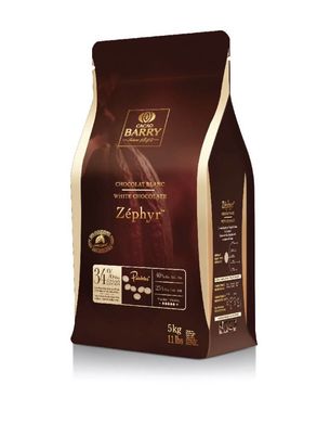 Белый шоколад Cacao Barry Zephyr 34%, 5 кг