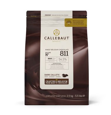 Чорний шоколад Callebaut №811 54,5%, 400 г